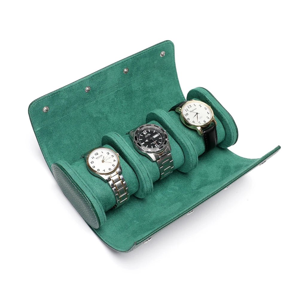 Nomad Leather Triple Watch Roll - WatchMatic
